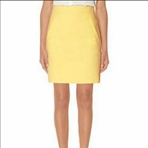 The Limited Citron Yellow Pencil Skirt
